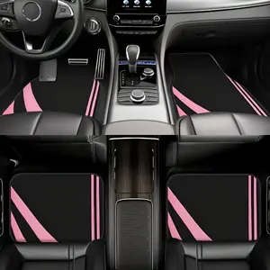 Universal Car Floor Mats Set of 4, Quilted Design, Durable Polyester Material, Easy to Clean, All-Weather Protection, Fits Trucks Suvs, Truck Accessories, Car Accessory