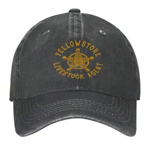 Baseball Cap Vintage Yellowstone Livestock Agent - Professional Quality Unisex Vintage Washed Cap Retro Dad Hats For Men Womem