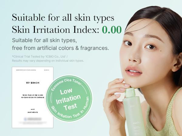 [Official Shop] Exosome Cica Toner | Daily Soothing Toner With Exosome Cica, Heartleaf, Tea Tree | Korean Skin Care for Stressed Skin