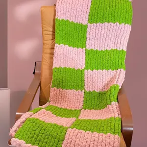 QNA Checkerboard AKA Chenille Throw