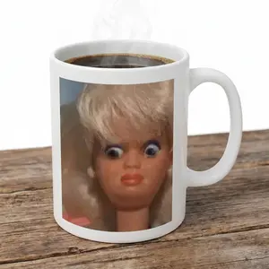 Funny Disgusted Doll Meme Mug Sarcastic Reaction Coffee Cup Coworker Gag Gift