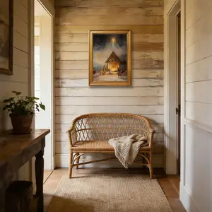 Christian Bethlehem Star Print, Religious Holy Family Manger Decoration, Catholic Church Home Decor Gift, Modern Style