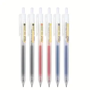 10-Piece Retractable Design Gel Pen Set, //blue Ink, 0.5mm Tip, Ideal for Office Supplies, Writing Stationery & Student Learning Tools