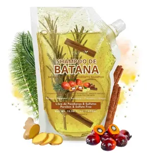 Viral Batana Oil Herbal Shampoo Pouch 400ml (13.5 fl oz) – Shampoo de Aceite Batana With Extracts: Rosemary, Ginger, Horsetail, & Cinnamon. - 100% Natural & Handcrafted.