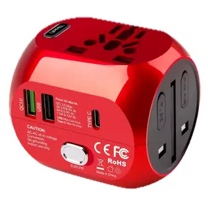 Universal International Travel Adapter US/UK/AU/EU Multiple Plug ,Type C,USB Ch