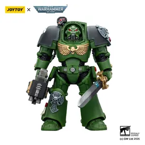 JOYTOY Warhammer 40k  1/18  Action Figure Salamanders Terminator 1 with Power Sword and Storm Bolter JT03219