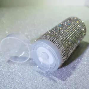 Fashion Shiny Rhinestone Press Pump Moisturizing Water Bottle Empty Bottle, Stylish and Elegant Design, Perfect for Skincare Routine