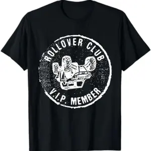 Rollover Club UTV SXS Funny Side By Side Offroad Riding T-Shirt