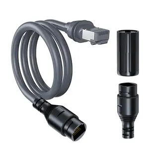 Starlink Ethernet Adapter, Starlink Gen3/V3/MINI Replacement Cable Adapter RJ45 Coupler Converter Waterproof Adapter connectors for Starlink Gen3 V3 Dish and Router(2pcs)