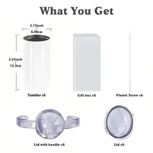 12 Oz Sublimation Sippy Cup 6 Pack 25 Pack, Kids Sublimation Sippy Tumblers flask , Stainless Steel Sublimation Todder Water Bottle Double Walled Insulated with Handle Drinkware Lid Straw