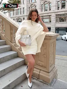 Women's Plain Loose Elegant Fashion Sweater Shawl, Fall & Winter Moderate Fabric Knit Wrap, Stylish Versatile Accessory for Ladies Knitted Shawl