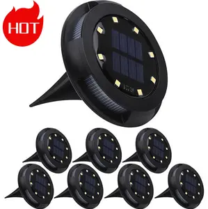 Solar Outdoor Path Lights | Holiday Decorative Lights: IP65 Waterproof, In-Ground LED Lights—Ideal for Halloween & Christmas Decoration on Stairs, Patios & Walkways