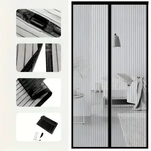 Magnetic Curtain for Windows, Easy Installation Without Tools, Durable Mesh Design, Suitable for Bedroom & Living Room, All-Season Use