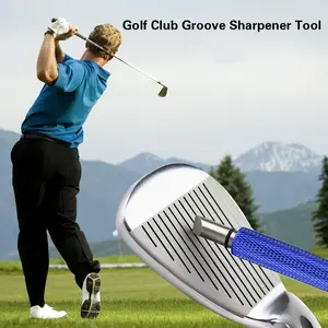 Golf Groove Sharpener,Golf Club Groove Sharpener,Groove Sharpener,Club Sharpener,Groove Sharpening Tool - Generate Optimal Backspin - Suitable for U & V-Grooves