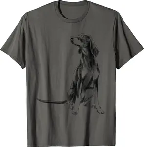 Seat Dog Black and Tan Coonhound T-Shirt