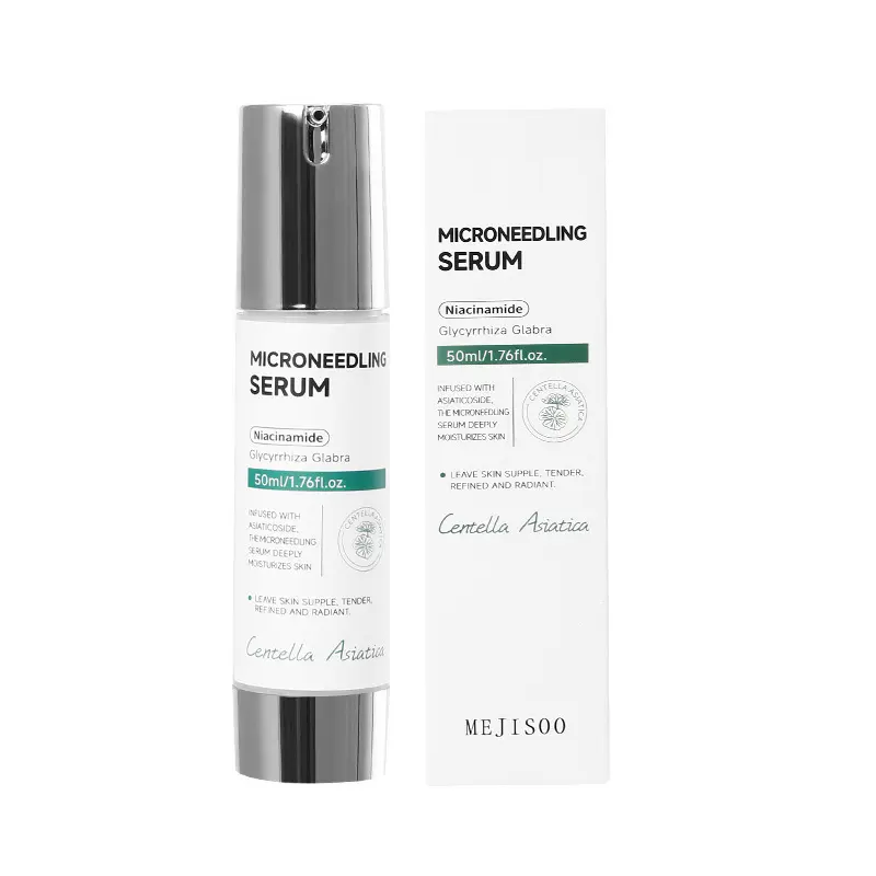 Daily Gentle Spicule Microneedling Ampoule Facial Serum - Korean Barrier Repair Concentrate with Centella Asiatica & Exosomes for Pore Care, Smooth Skin, Sensitive Skin Anti-Aging, Moisturizer, Storage
