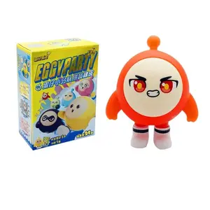 Eggman Party Squad Assembled Eraser Figures Blind Box Hidden Crystal Egg Dolls Stationery