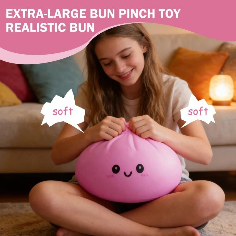 Extra Large Stress Relief Squishy Toy | 25cm Slow-Rise Dumpling Squishy | Super Soft & Comfortable, Anxiety Relief, Fun Fidget Gift
