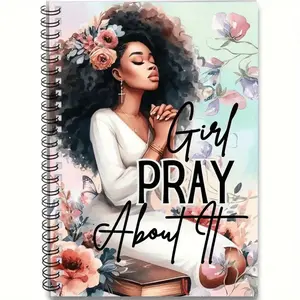 Daily Prayer Christian Spiral Notebook. A personalized Bible research, gratitude & prayer diary.