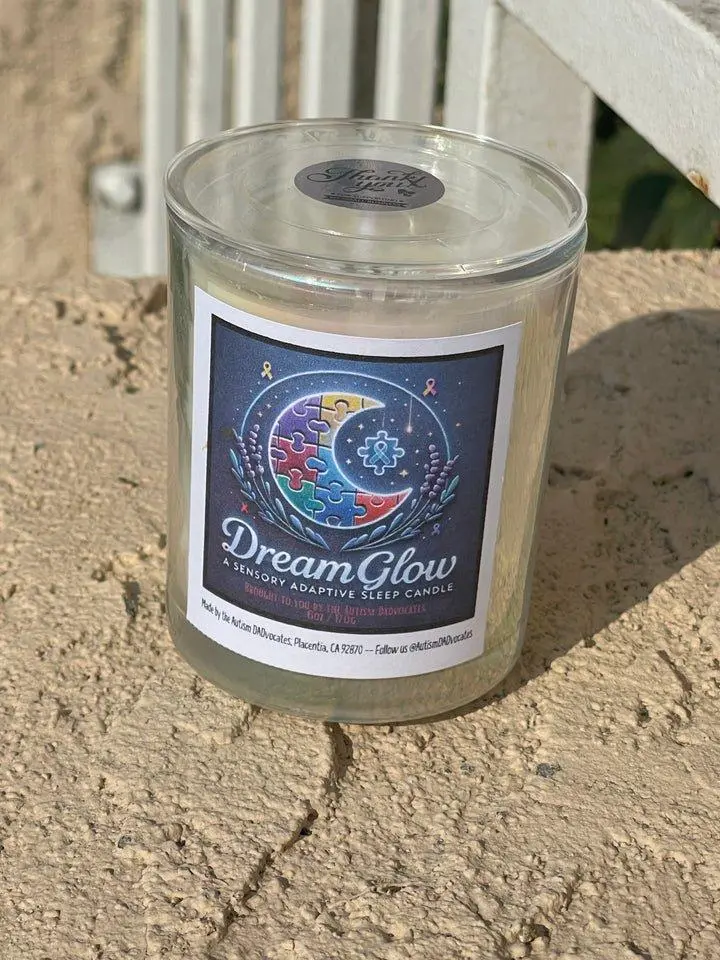 DreamGlow - The Sensory-Adaptive Sleep Candle for Kids & Families 100% All Natural Ingredients, Melatonin Free, Organic, Safe Clean-Burning Gentle Sleep Solution