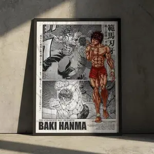 Baki Hanma Poster – Anime Manga Wall Art Print For Home Decor
