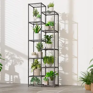 Tall Corner Plant Stand Indoor Outdoor Heavy Duty Metal Plant Shelf Waterproof Large Flower Pot Stand for Multiple Plants, for Patio Garden Balcony Living Room Bedroom,summervibes