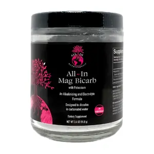 All-In Magnesium Bicarbonate Powder, Proper Magnesium to Potassium ratio, Magnesium Metabolism, for Stress and Sleep, Laxative - Dietary Supplement