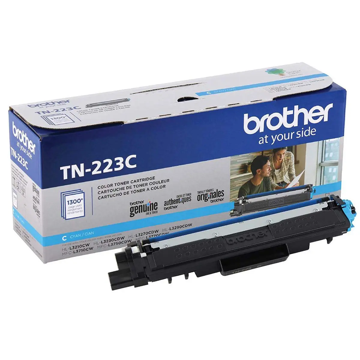 Brother TN223 Standard-Yield Toner Cartridge, 1300 Pages Yield, Cyan
