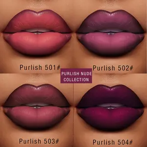 Beckisue Nude Color Lipstick Matte Smooth Velvet Texture, Hydrating Oil Free Mostrizing Long Lasting Glossy Easy to Apply Makeup for All Skin Tones