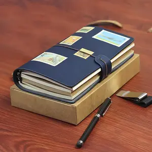 Modern Durable Notebook, Vintage Style Portable Travel Diary, Hardcover Journal, Home School Office Stationery Supplies