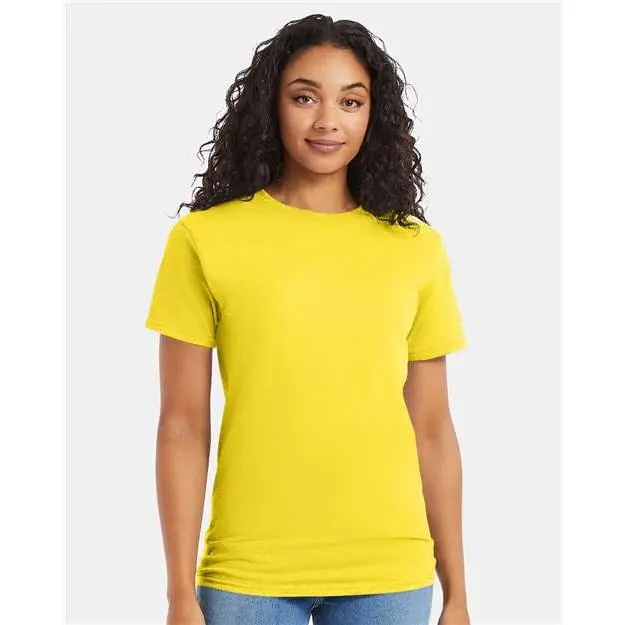 Custom Embroidered - Hanes - Essential-T T-Shirt - Athletic Yellow - 5280