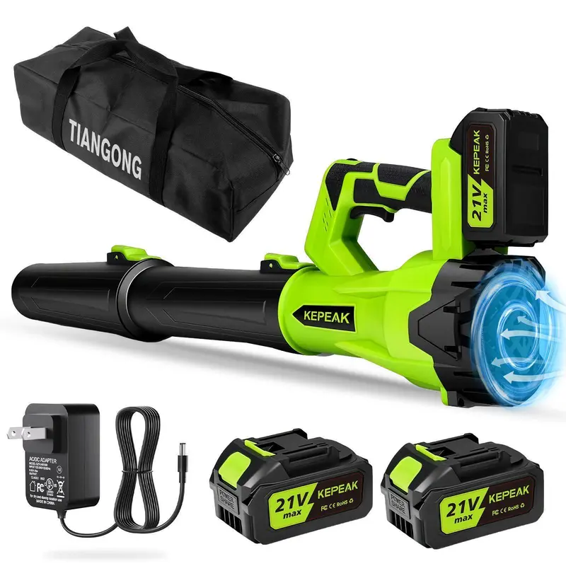 【ToolUpgrade】Cordless Air Duster Mini Blower – 1000g Thrust Rechargeable Air Blower with 2 Batteries & Charger, 850W High-Power Compressed Air Cleaner for Keyboard, Car Dryer, Outdoor, Leaf Cleaning,for Valentine’s Day Gift