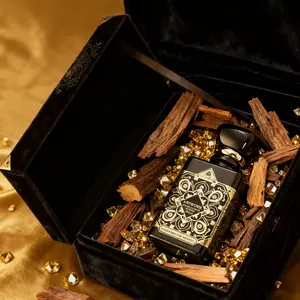 Artwork Perfume 100ml | Oud Woody Notes | Mature & Steady People | Black & Gold Carved Bottle, Premium Texture | Business/Dinners/Formal Occasions