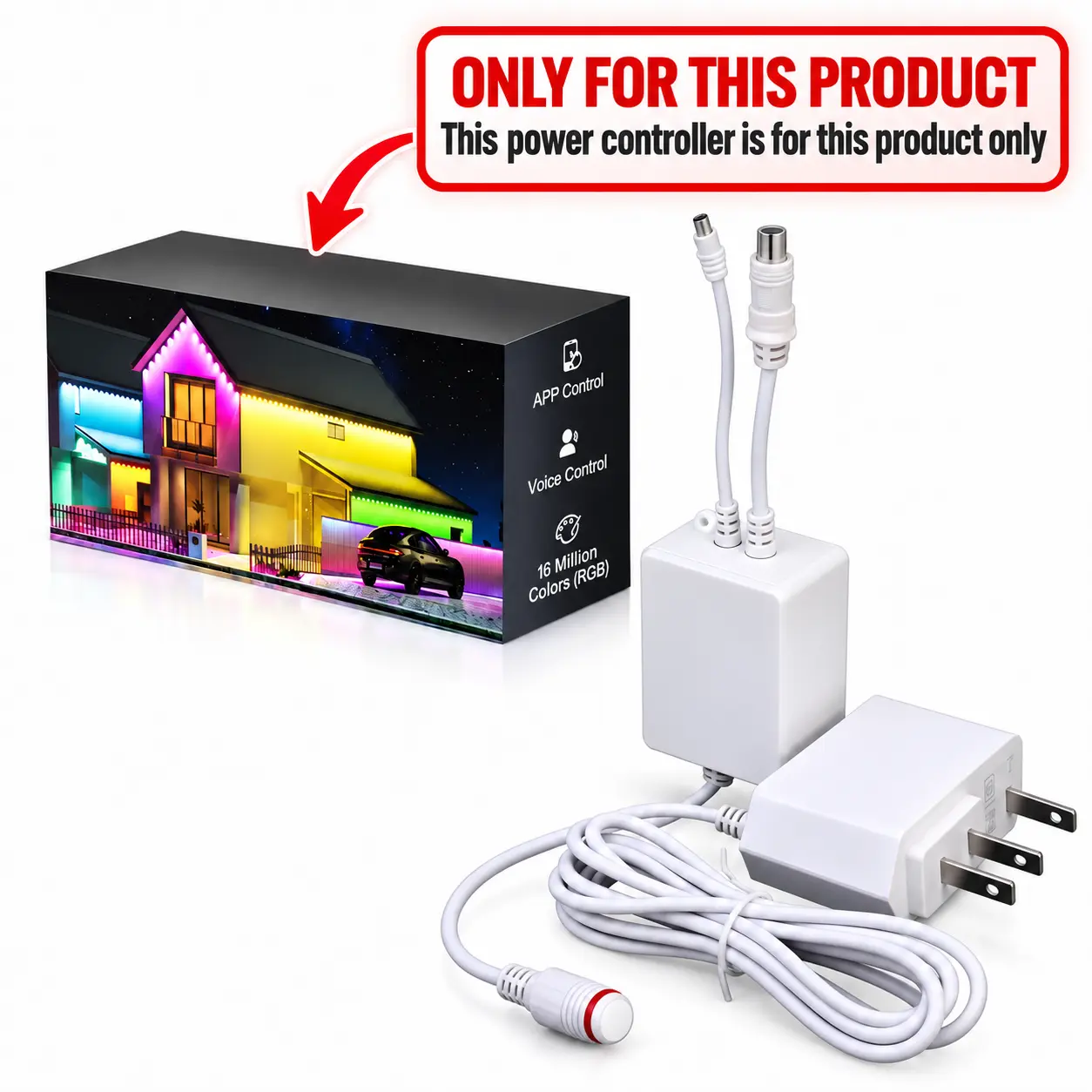Power controller for eaves lights. Compatible only with eaves light brands sold in this store.