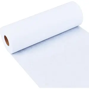 Weight White Iron-On Fusible Interfacing 11.8 Inchx30 Yards Non-Woven Interfacing Iron On Single-Sided Interfacing Non-Woven Apparel Interfacing for Sewing Supplies