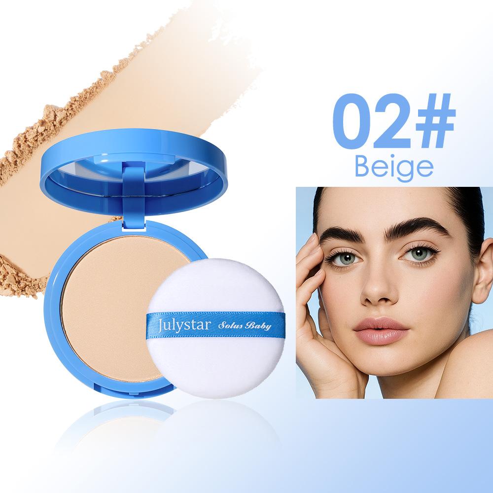 Long-Lasting Oil Control Concealer Powder, Waterproof Lightweight Natural Makeup Finish, Covers Facial Imperfections and Blemishes, Setting Powder for Flawless Look, Ideal for Daily Wear and On-the-Go Touch-Ups