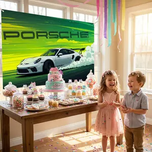 European Simple Design Horizontal Banner, All-Weather Durable for Indoor & Outdoor Use, Vivid Color Fastness PP Material