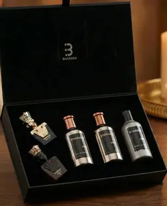 BHARARA King Set 5 PCs Gift Set (EDP + Lotion + Pharaoh Minis) EDP For Men 3.4FL.OZ 100ML Eau de Parfum Gift Box Distinctive Scent Luxurious Experience