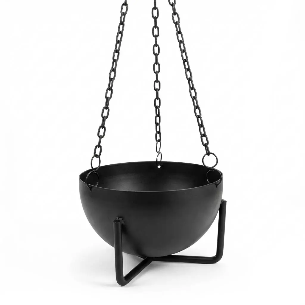 Small Hanging Metal Incense Burner — Resin, Cone &amp; Herb Compatible Ritual Censer