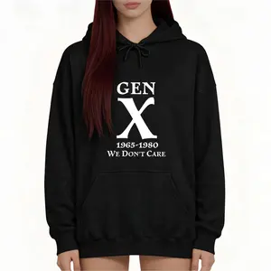 Long Sleeve Casual Hoodie – Gen X 1965-1980 Retro Funny Generation X Print