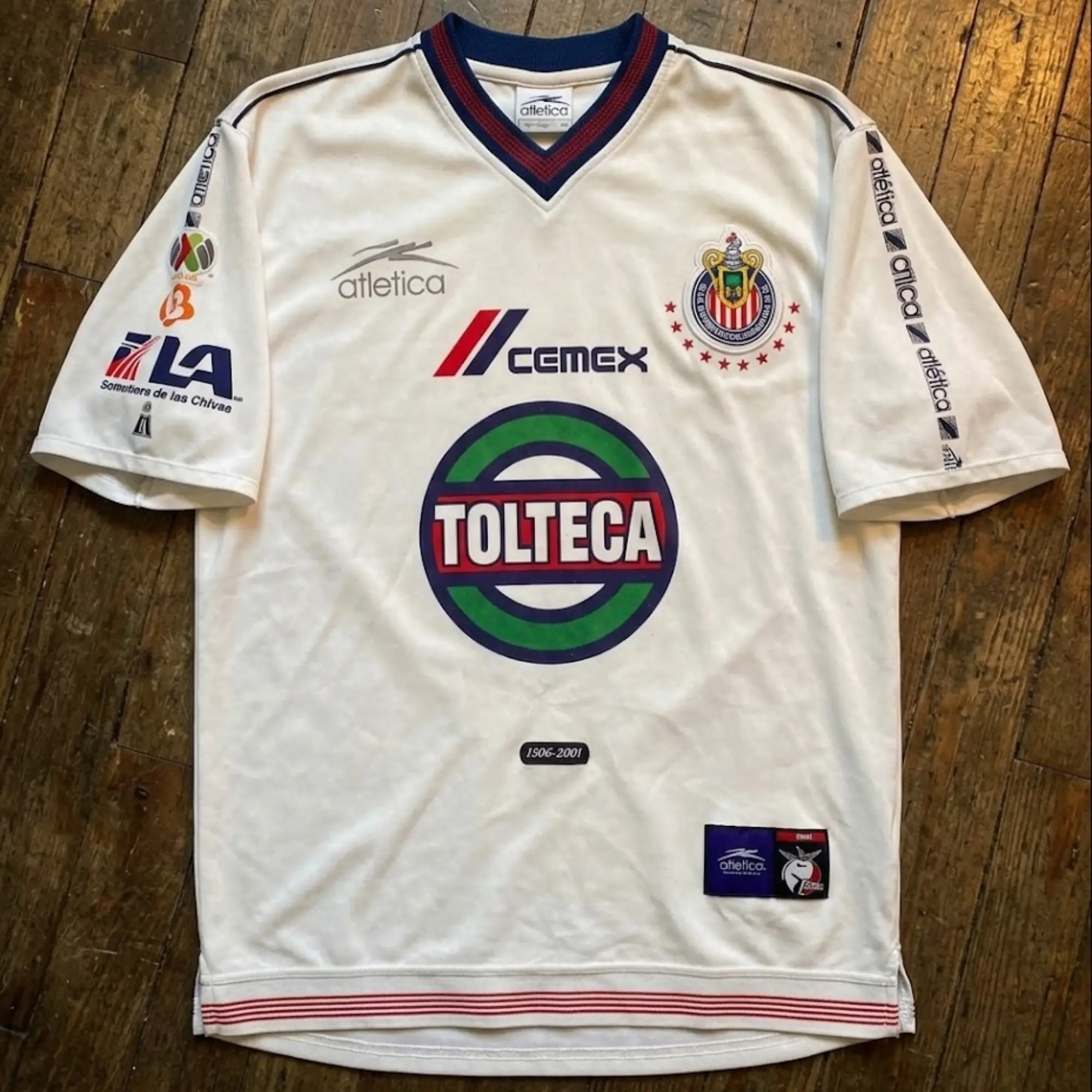 [Trending Jersey 2026] - Chivas de Guadalajara 2000-01 Away Soccer Jersey - Full Print Logo