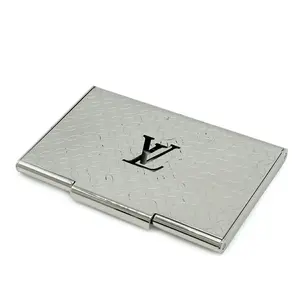 Pre-owned Louis Vuitton Stainless Small Leather Goods Porte Carte Champs Elysees Card Case
