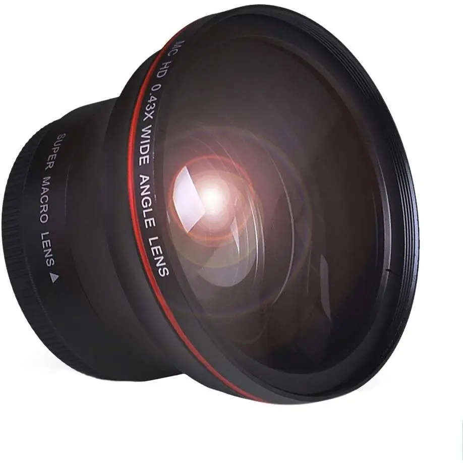 52MM 0.43x Professional HD Wide-Angle Digital Lens with Macro Portion for Nikon DSLR Cameras D3300, D3200, D3100, D5500, D5300, D5200, D5100, D7100, D7000