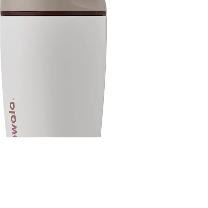 Owala SmoothSip Slider 12 oz Insulated Stainless Steel Tumbler - BPA-Free Reusable Travel Mug for Hot Coffee, Iced Coffee, Vanilla Bean