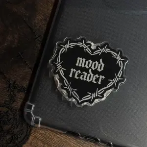 Mood Reader MagSafe Grip e-Reader Grip,  Kindle Accessories, Bookish Gifts for Readers, Booktok, Bookish Merchandise, Kindle Stand sticky phone Spooky Baby magnetic mount Library Card Flower-Shaped Multi-Functional holder Universal Car Bat