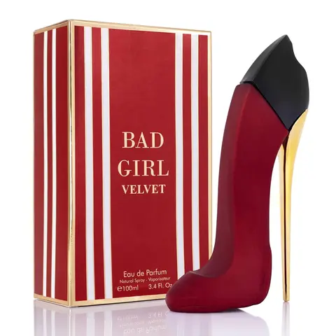 Urban Collection Bad Girl Velvet Eau De Parfum 100ml (Full-Size Luxury Elegant Jasmine-Themed Single Item Women's Fragrance) - Amber Floral Gourmand, Sweet Warm Powdery, Tonka Bean Vanilla Praline, Vegan, Cruelty-Free, Elegant Women's Fragrance