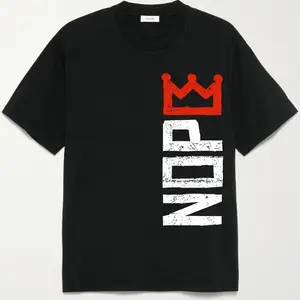 NOPE Crown Distressed Graphic Tee Urban Streetwear T-Shirt 100% Cotton Soft Breathable Fabric for Casual Edgy Look