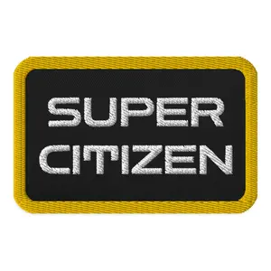 SUPER CITIZEN TITLE PATCH - HELLDIVERS GAME