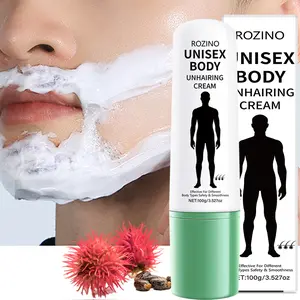 Unisex Body Unhairing Cream (100g), Effective for Different Body Types, Safe and Can Create Smooth Skin, Conveniently Removes Body Hair