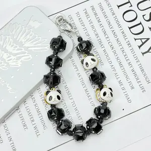 Bagcharms Cute Panda Keychain Phonechain Bagchain DIY Charms Gift Present for Friends Family and Crafting Enthusiasts,Newyearnewme